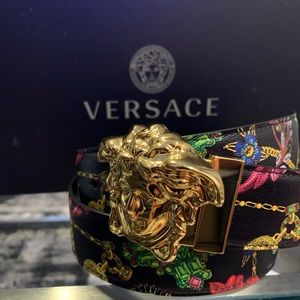 Versace Mens SS19’ “Medusa Head’ Belt (Sz 30/32)